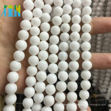 6mm 63 pcs / brin naturel blanc Obsidian mixte couleur naturelle pierres pierres lâches perles ajustement pour bracelet et bricolage bijoux